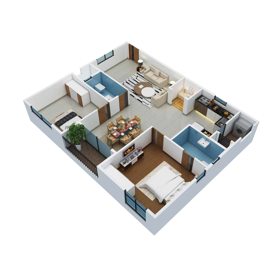 2BHK Plan B